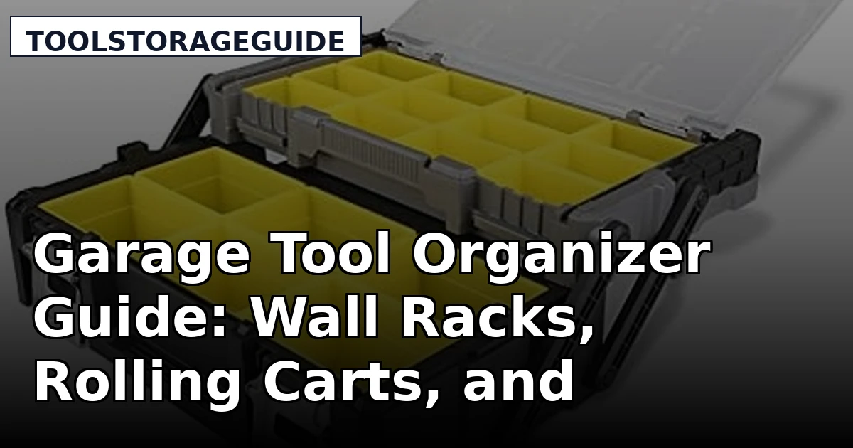 Garage Tool Organizer Guide: Wall Racks, Rolling Carts, and Cantilever Boxes