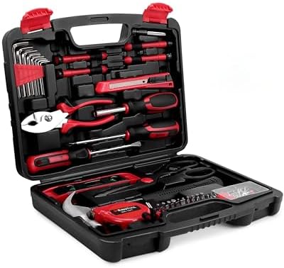 KingTool 325 Piece Home Repair Tool Kit, General Home/Auto Repair Tool Set, Toolbox Storage Case with Drawer, General Household Tool Kit - Perfect for Homeowner, Diyer, Handyman